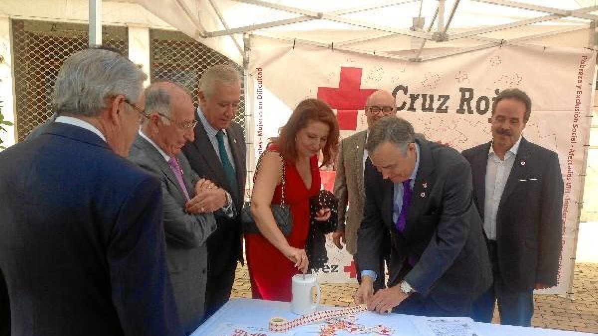 Crespo, en Almería, el Día de la Banderita.