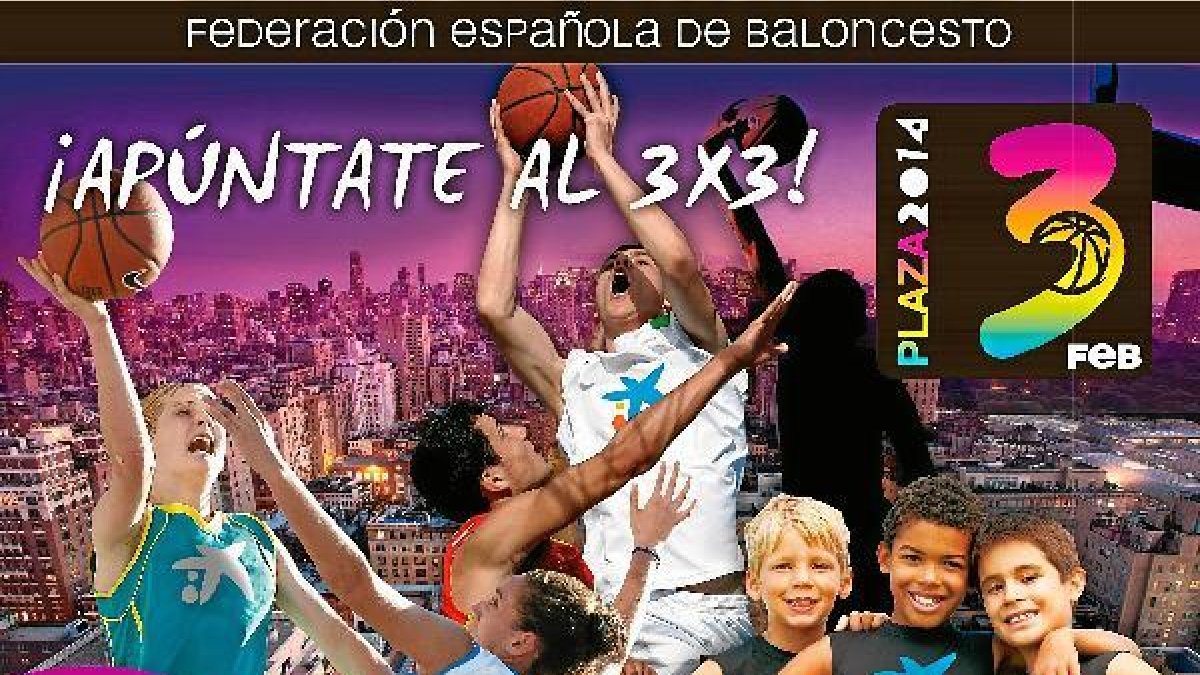 Cartel de la gran fiesta del baloncesto.