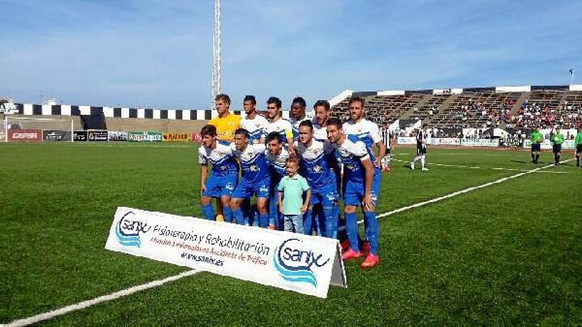 El once del Almería B.