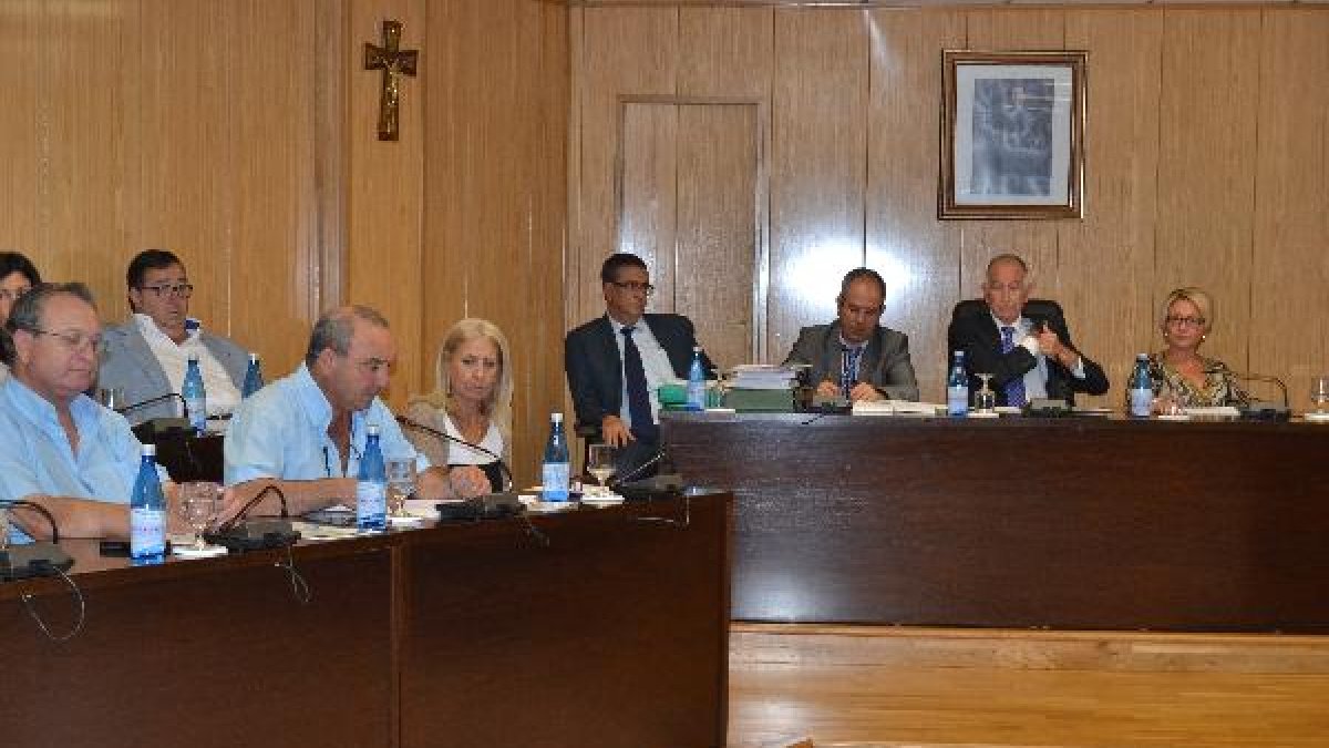 El concejal de Hacienda, Pedro Antonio López, en el pleno.