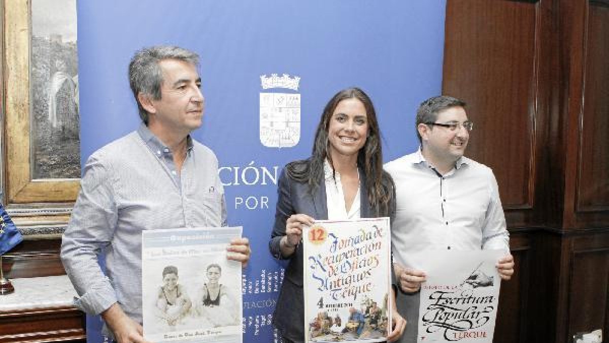 Rueda de prensa de la iniciativa en el Palacio provincial.