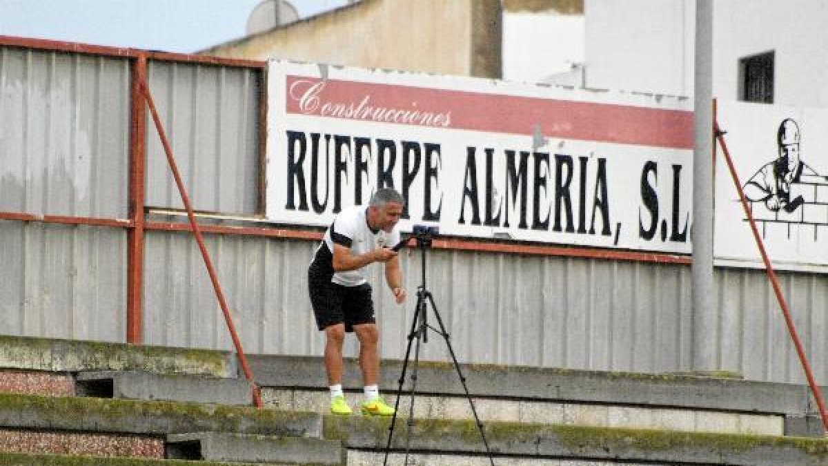 Pepe Morales, este miércoles en el Juan Rojas.