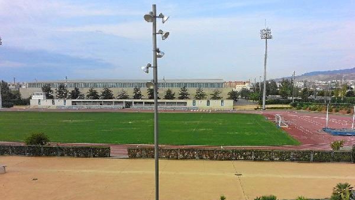Aspecto del campo Anexo este domingo.