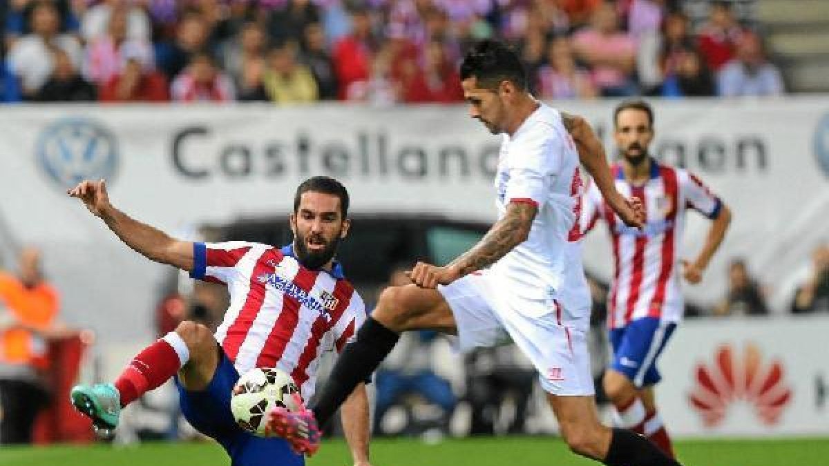 Una jugada del partido.