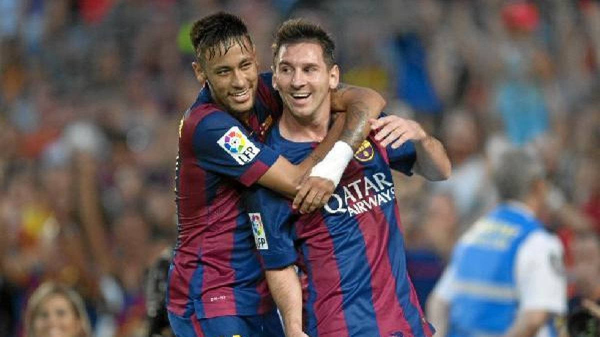 Neymar y Messi.