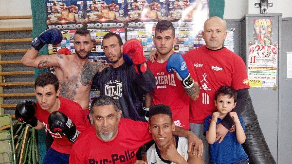 Púgiles del Club Almería Boxing.