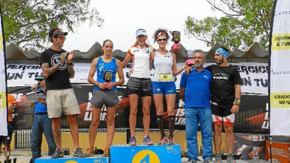 Podio de los vencedores.