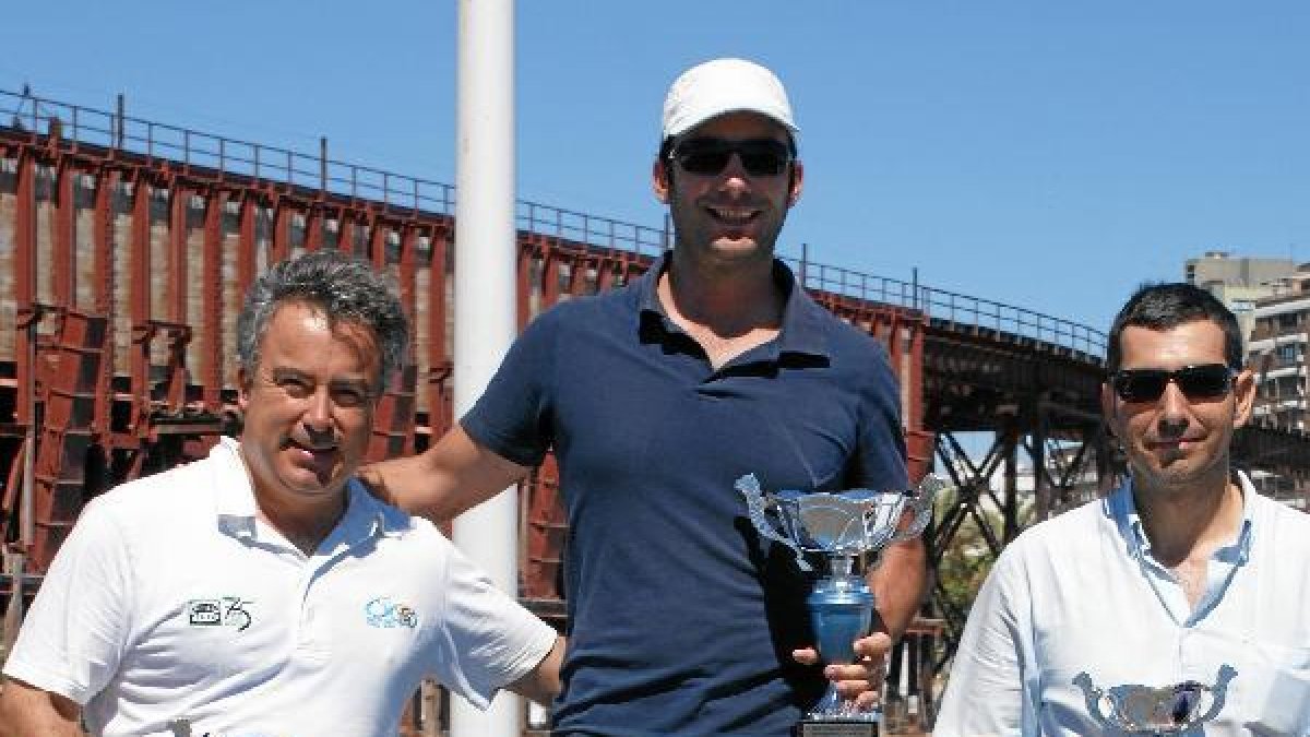 Podio de los vencedores.