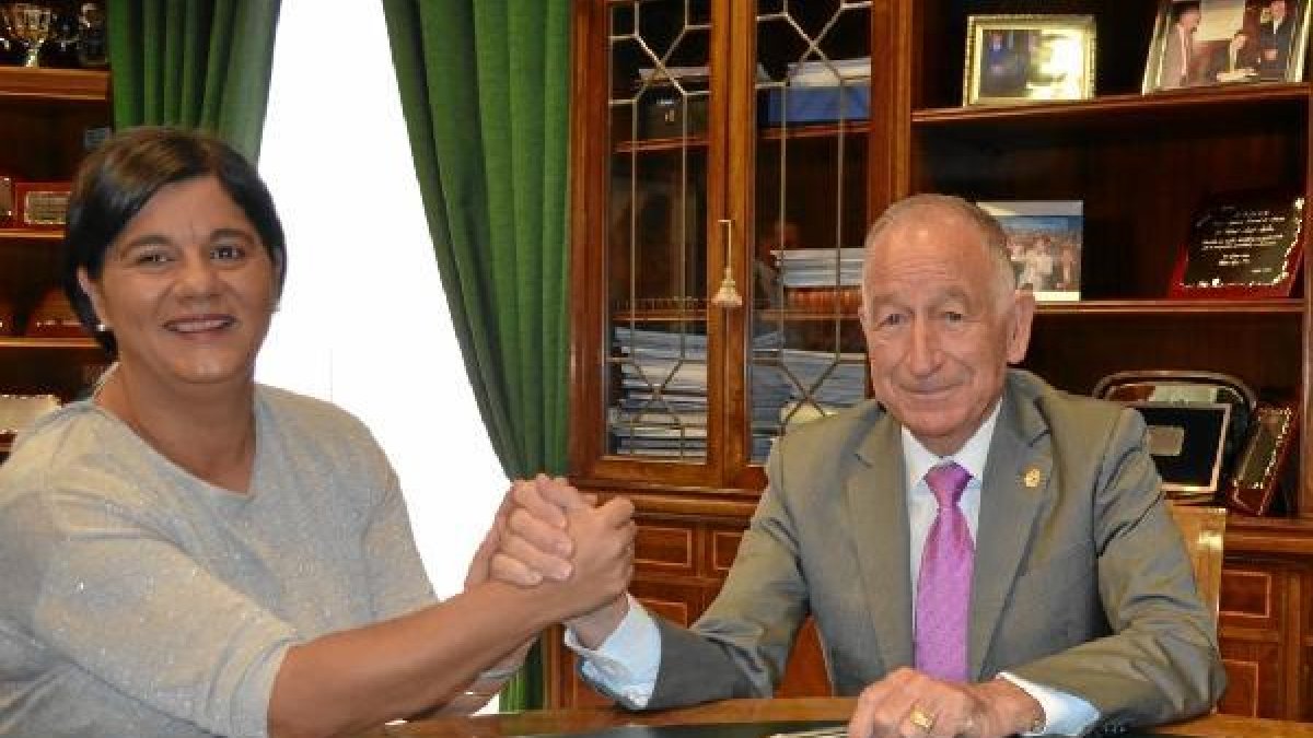 El presidente y la alcaldesa