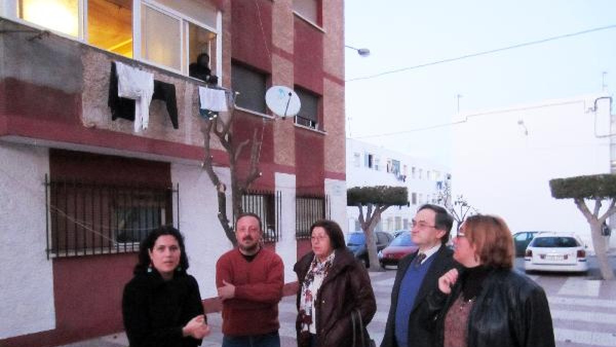 Amanda Meyer visitó el barrio en abril.