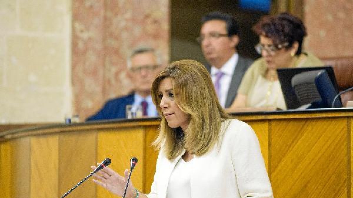 Susana Díaz durante su intervención.