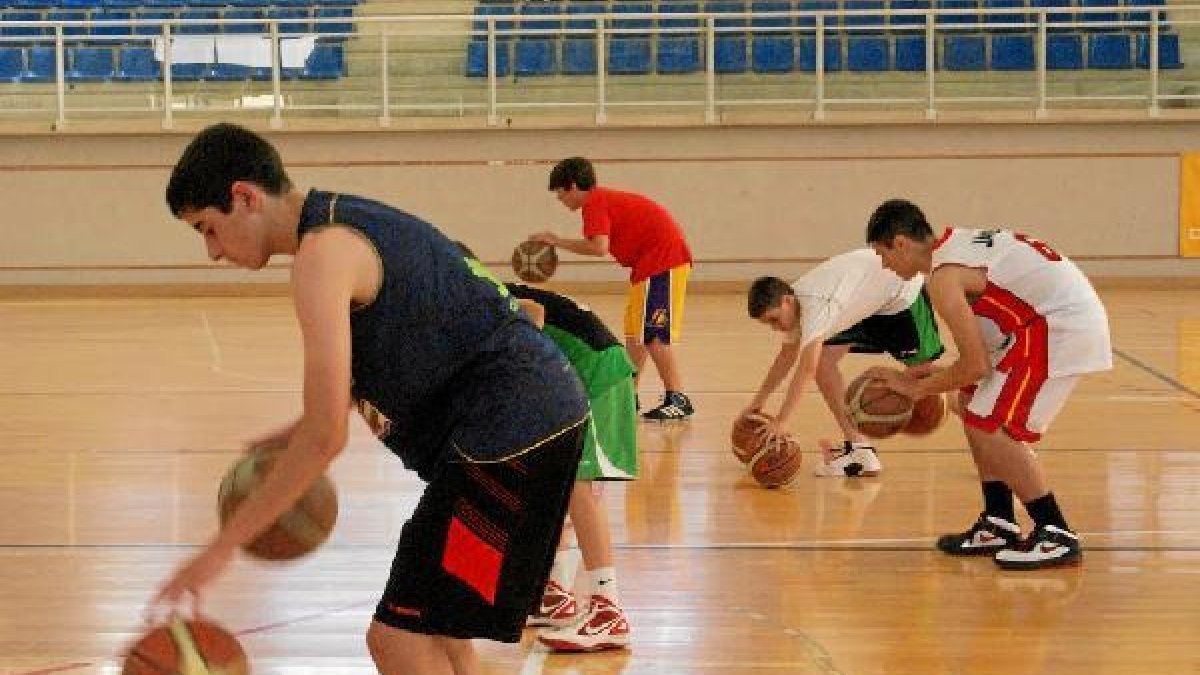 Concentración de baloncesto.