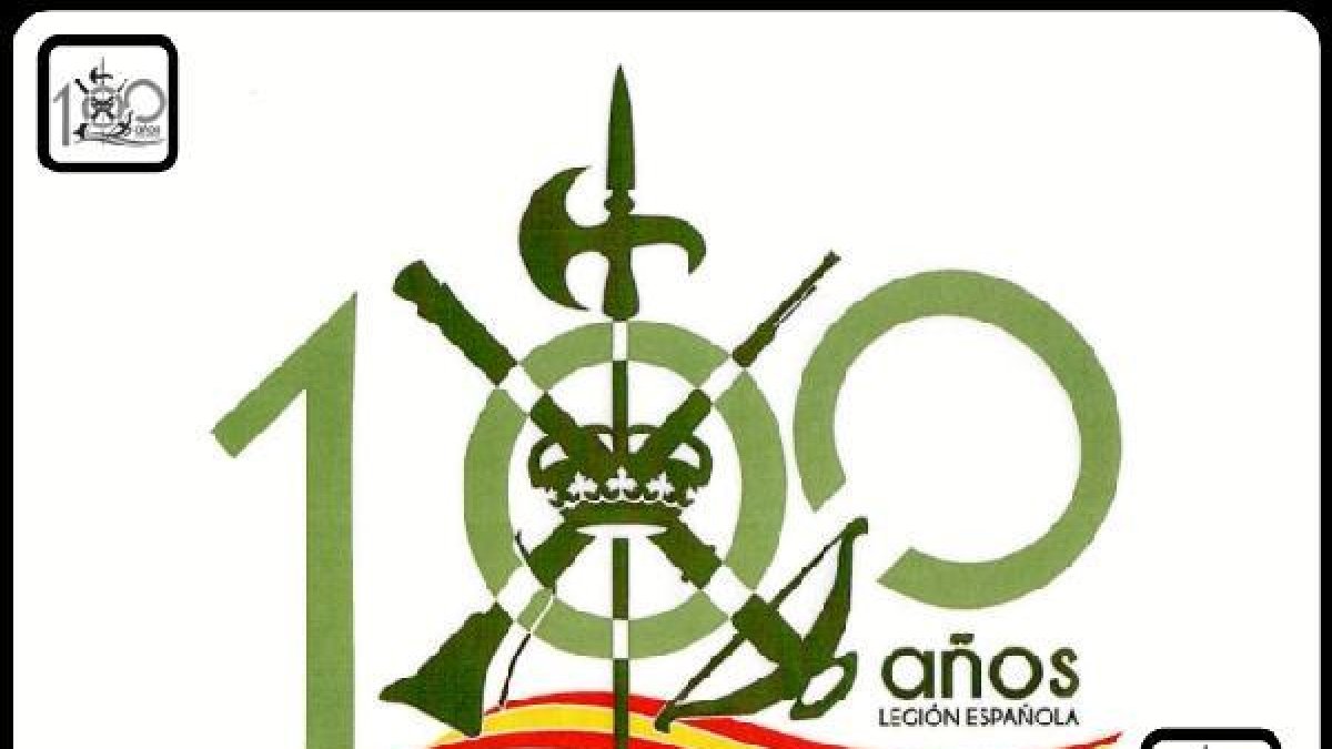 Logo del centenario de la fundación de la Legión (cedida Brileg).