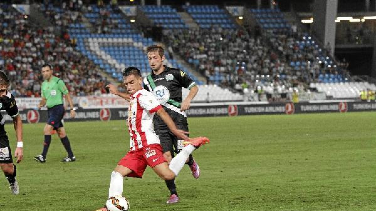 Gaspar lo intentó en los once minutos que estuvo en el campo.