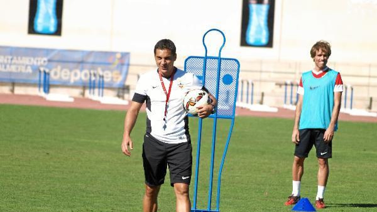 Francisco, en el entrenamiento de este jueves.