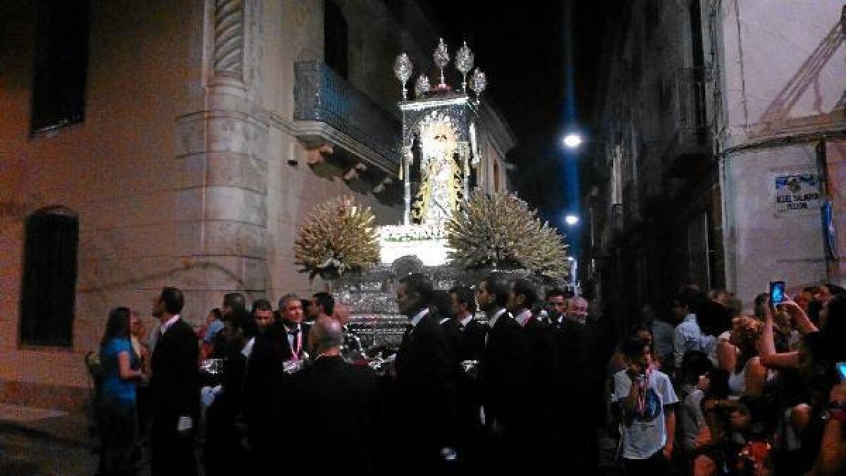 La Virgen por las calles de Berja ayer