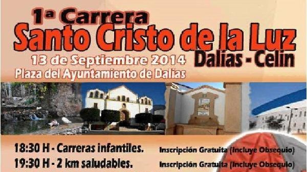 Cartel de la nueva carrera que abrirá las Fiestas de Dalías.