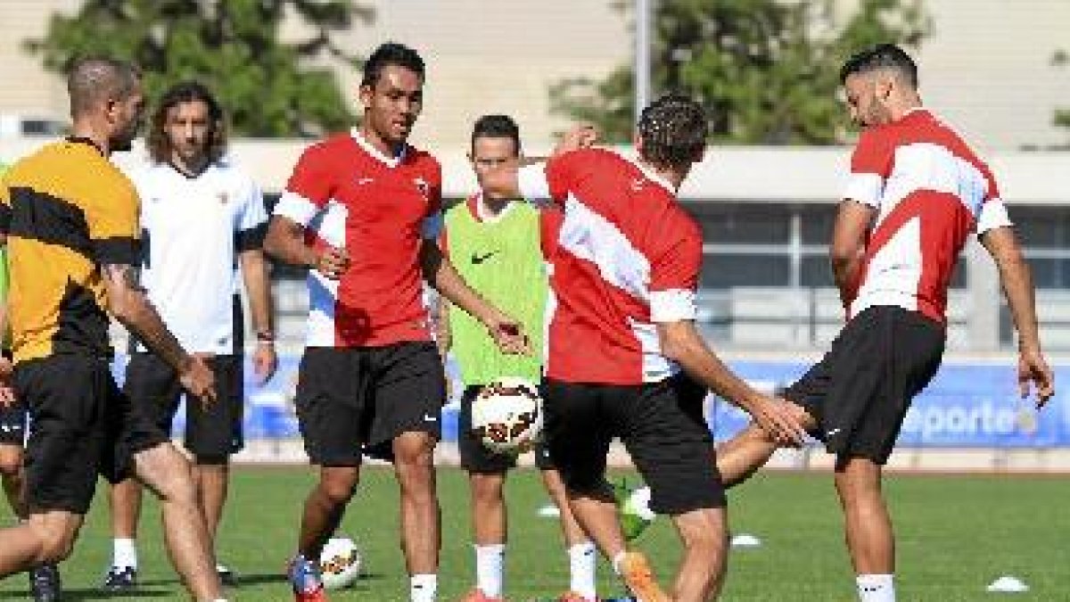 Entrenamiento del Almería.