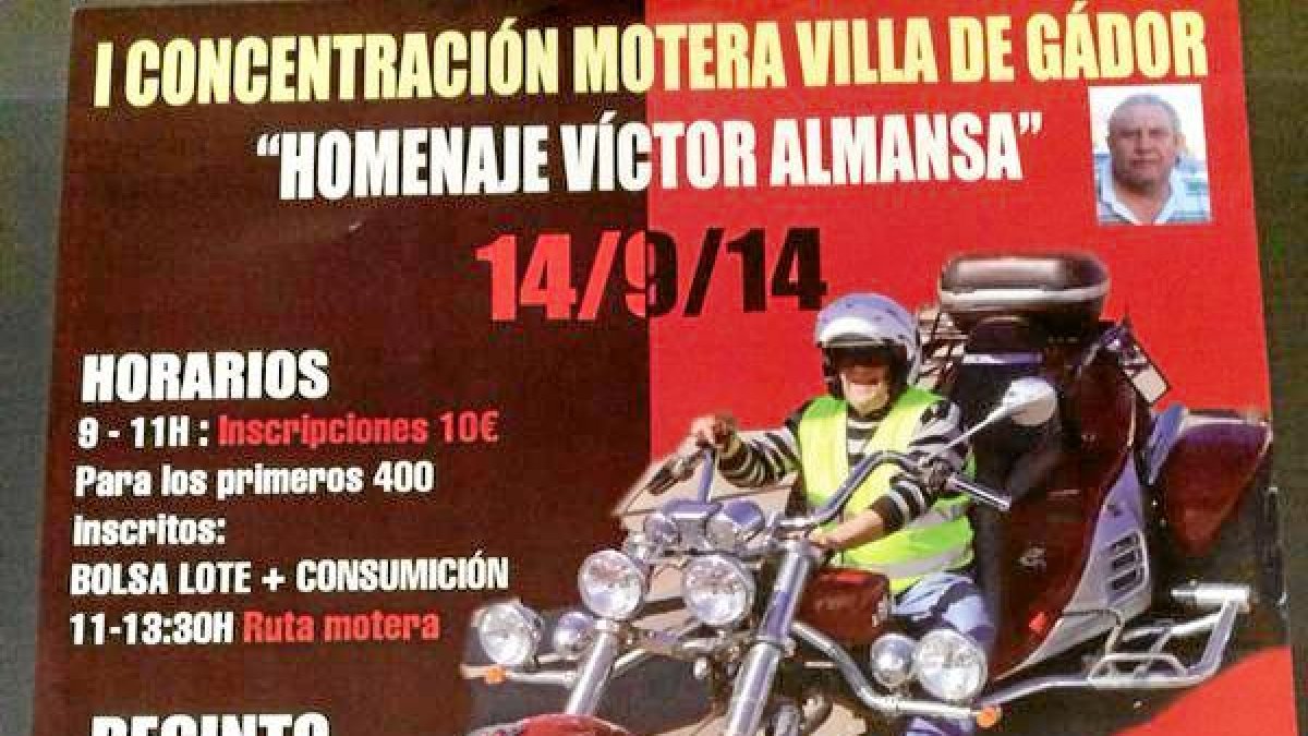 Cartel de la Iª Concentración Motera Villa de Gádor.