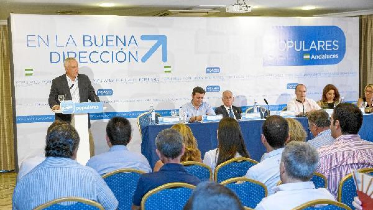 Javier Arenas presidió la Junta Directiva Provincial del PP.