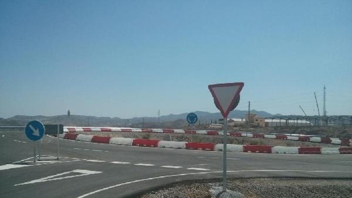 Señalización instalada en el tramo días atrás