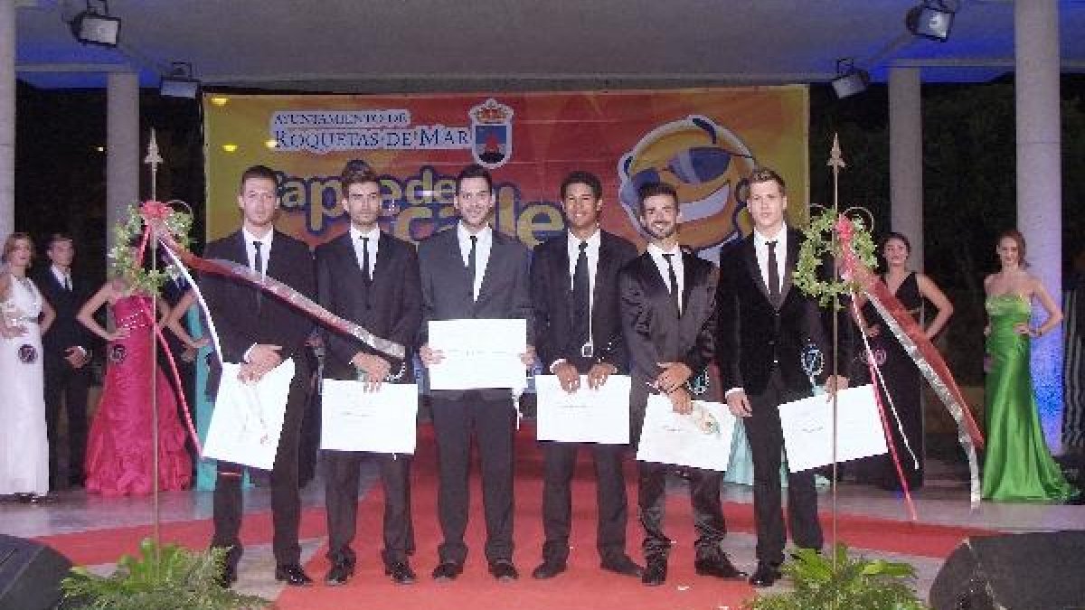 Los ganadores de los distintos tíitulos de Caballero Almería 2015.