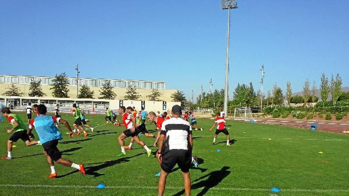 Entrenamiento de este jueves.