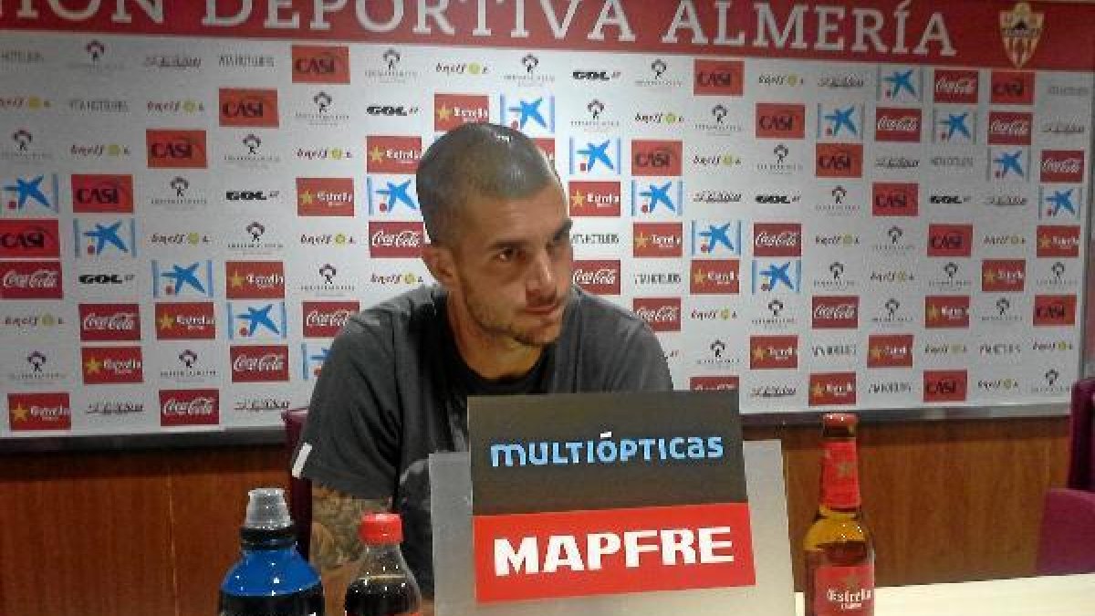 Rubén, este martes en rueda de prensa.