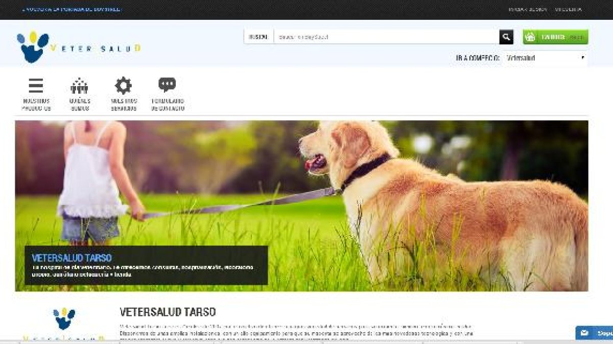 Diseño dela web Buystreet, que comenzará con el lanzamiento de Vetersalud.
