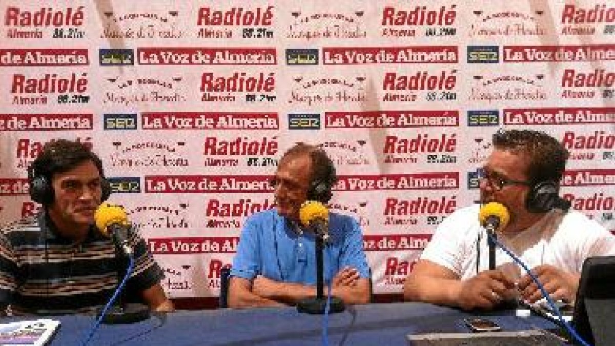 Alfredo Casas con Torres Jerez y Jacinto Castillo, en la pasada Feria.