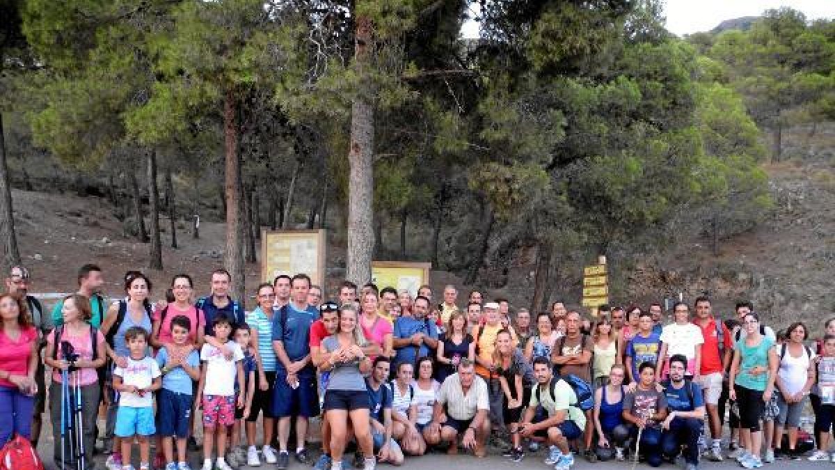 Senderistas que participaron en la actividad.