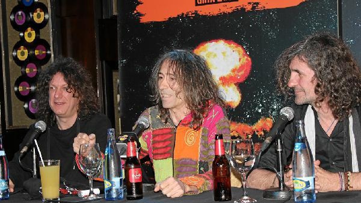 Extremoduro, en la presentación de su gira. (Foto: Juan Palacios)