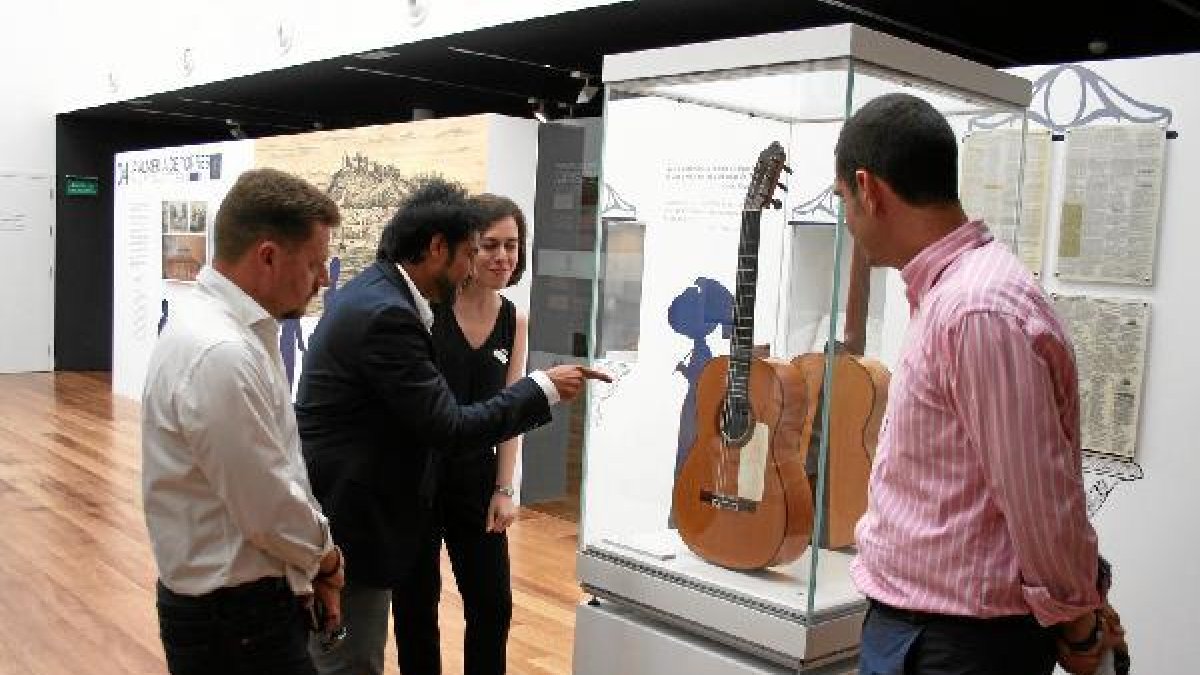 Niño Josele ayer en el Museo de la Guitarra.