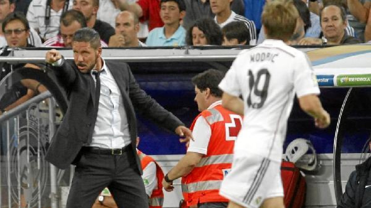 Cholo Simeone en plena faena.