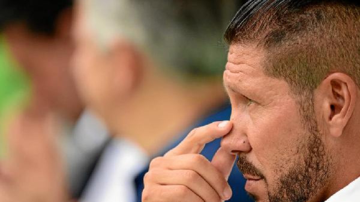 Simeone no se ha mordido la lengua en la rueda de prensa.