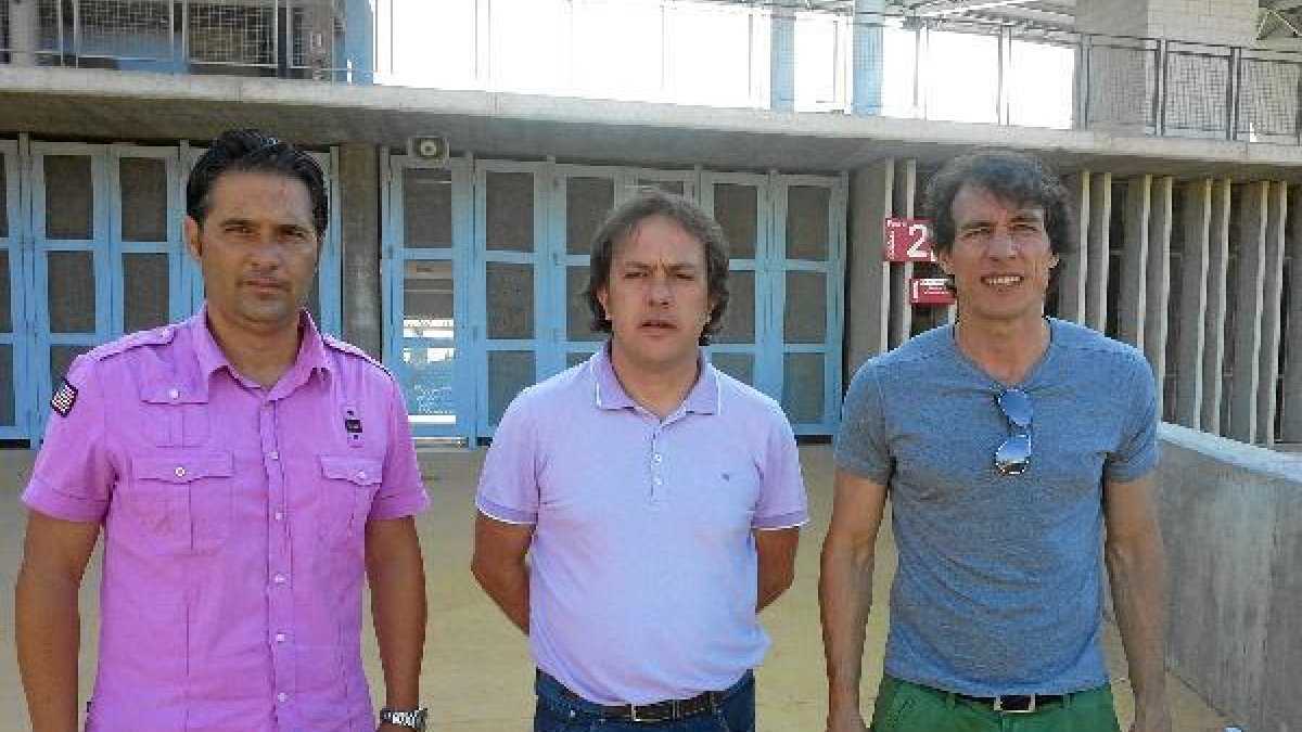 Óscar Díez, Andrés Fernández y Ángel Luis Catalina.