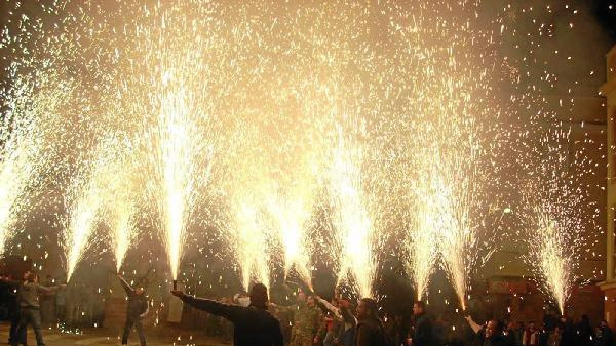 Imagen  de la celebración de la fiesta de las carretillas en Olula.