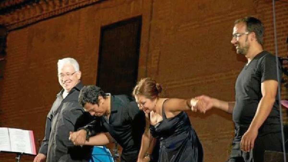 La cantante durante su concierto.