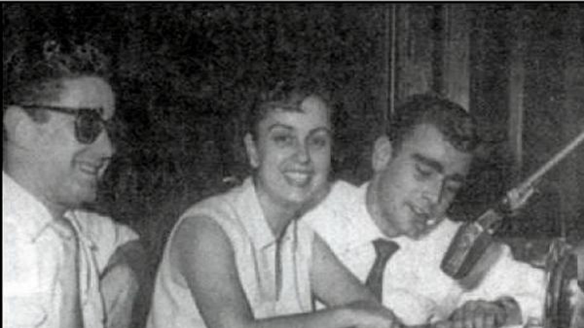 En el año 1956 con Francisco y Álvaro Cruz.