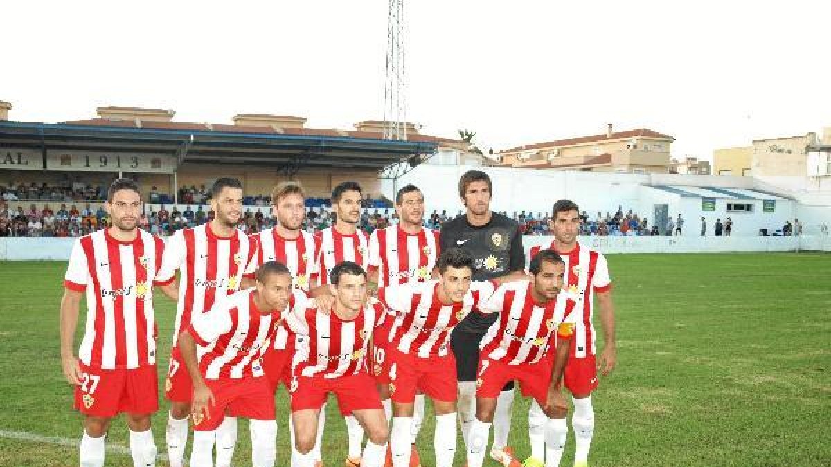 El once que jugó en Aguilas.