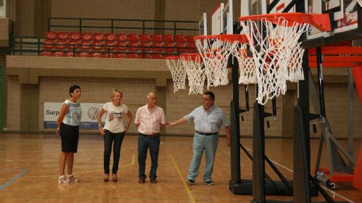 Nuevas canastas para los pabellones.