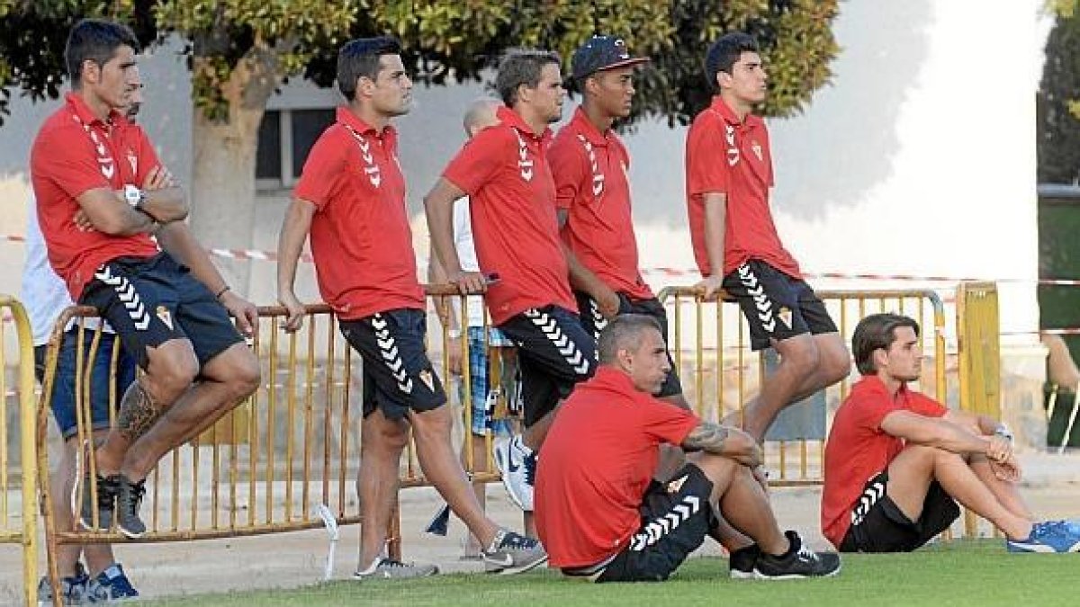 Plante de los futbolistas.