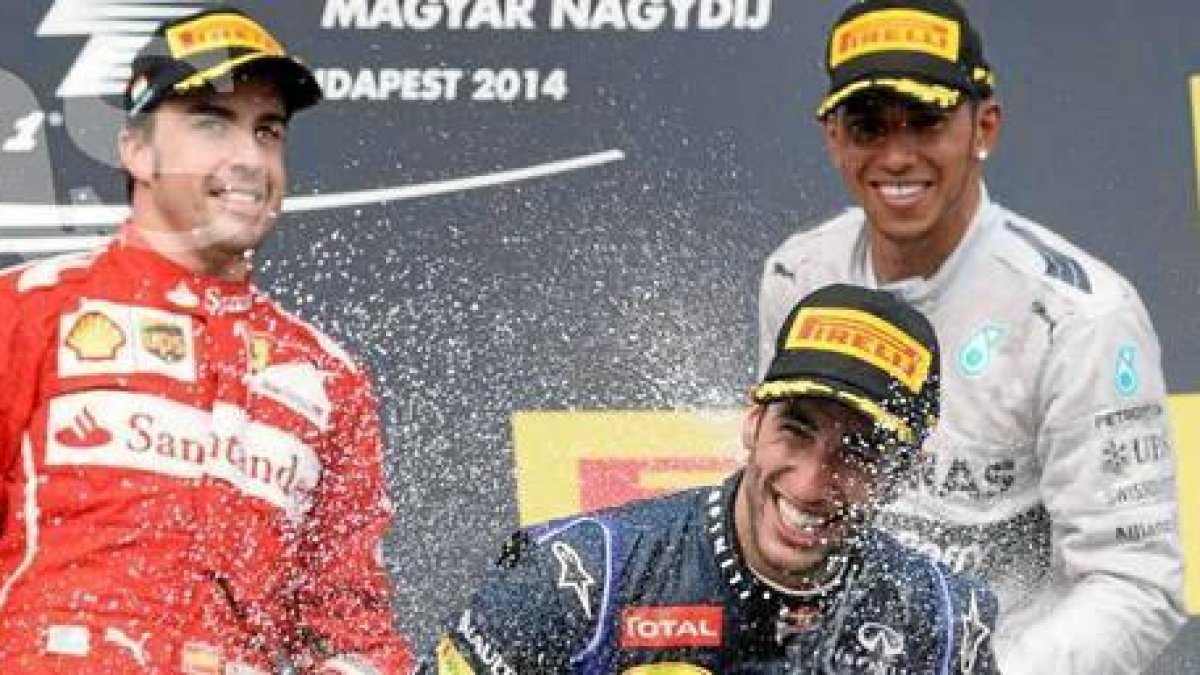 Tres maestros subieron al podio en Hungría.x,au