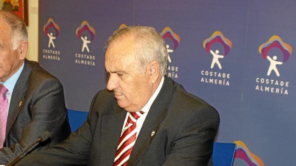 Alfonso García en la rueda de prensa.