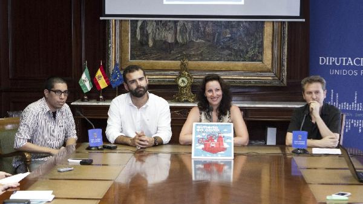 Presentación, ayer en la Diputación provincial, del cartel ganador del concurso.tyle>.apqj