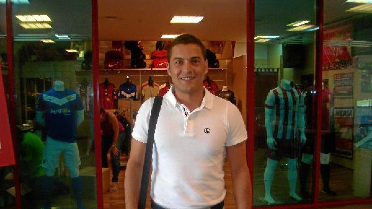 Francisco, esta mañana en la sede del club.x,au