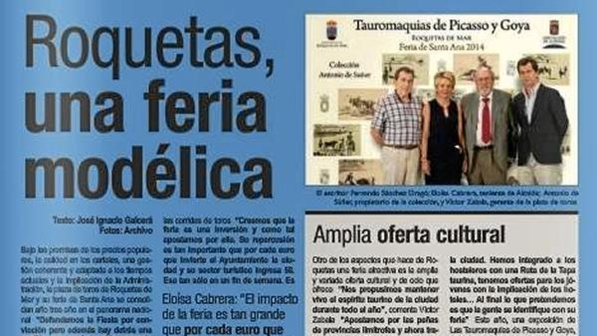 Reportaje dedicado a la Feria de la revista ‘Aplausos’. e;clip: