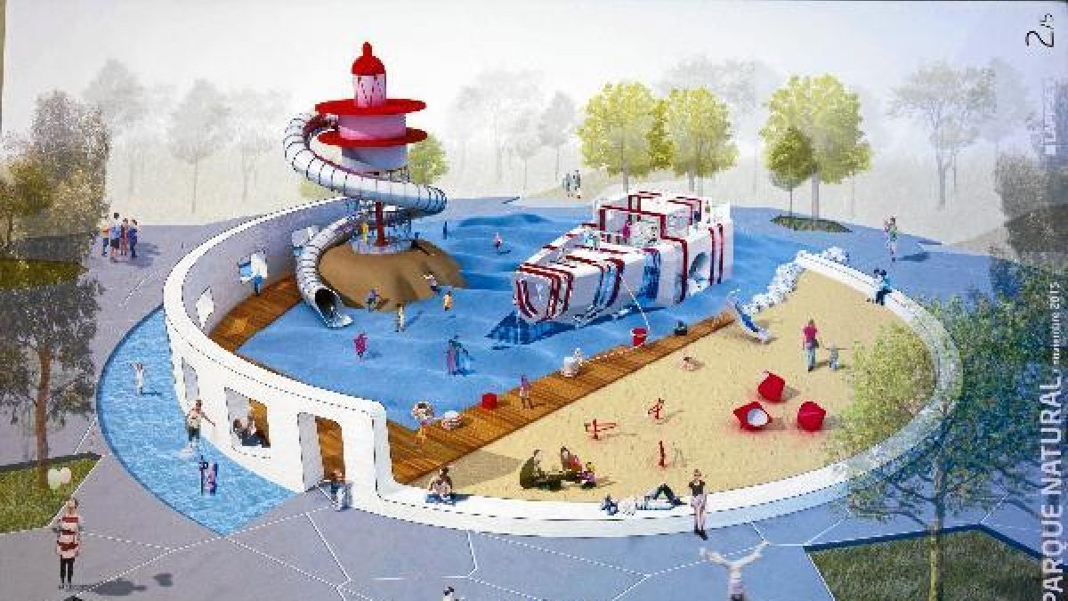 Imagen del futuro Parque de las Familias de Almería.e;clip:rect