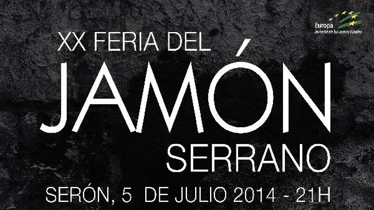 Cartel de la XX Feria del Jamón Serrano de Serón.e;clip:rect(46