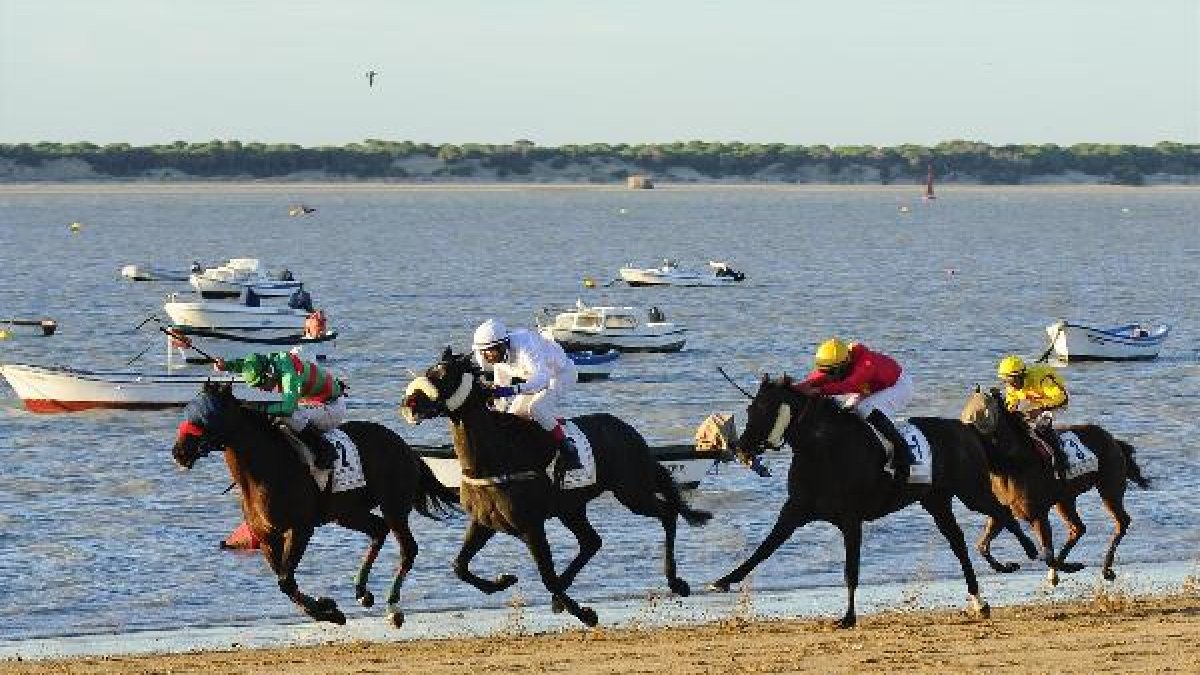 Carreras de caballos en Sanlúcar de Barrameda.x